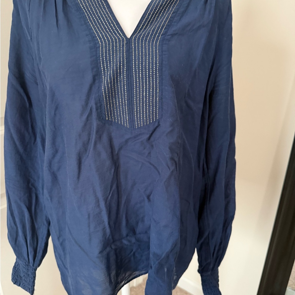 Lilly Pulitzer Deep Blue Blouse